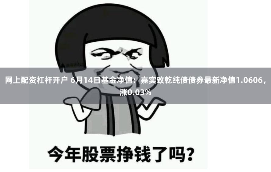 网上配资杠杆开户 6月14日基金净值：嘉实致乾纯债债券最新净值1.0606，涨0.03%