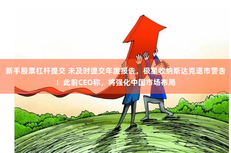 新手股票杠杆提交 未及时提交年度报告，极星收纳斯达克退市警告！此前CEO称，将强化中国市场布局