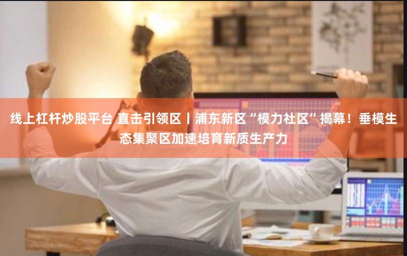 线上杠杆炒股平台 直击引领区丨浦东新区“模力社区”揭幕！垂模生态集聚区加速培育新质生产力